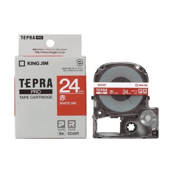 KING JIM �y�����z�u�e�v���vPRO�e�[�v 24mm �ԃ��x��/������ ����8m SD24R