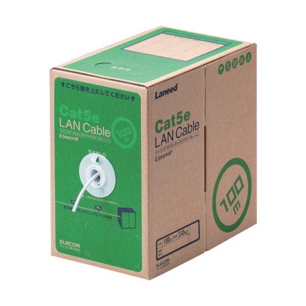 GR EU RoHSwߏLANP[u CAT5E 100m zCg LD-CT2/WH100/RS