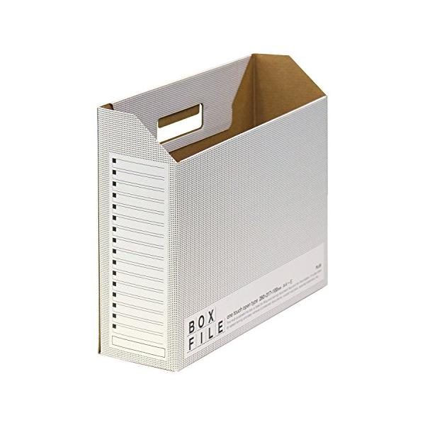 他サイト： プラス ファイルボックス エコノミー 10冊 A4横 背幅100mm ダークグレー 553-989の商品画像