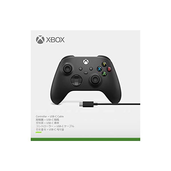 ワイヤレスコントローラー USB-C ケーブル付・カーボンブラック  4549576168128・・Color:カーボンブラックStyle:ワイヤレスコントローラー USB-C ケーブル付・同梱物:Xbox ワイヤレス コントローラー (カ...