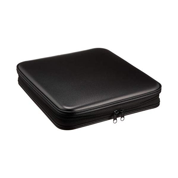 他サイト： サンワサプライ DVD・CDセミハードケース(160枚収納・ブラック) FCD-WL160BKの商品画像