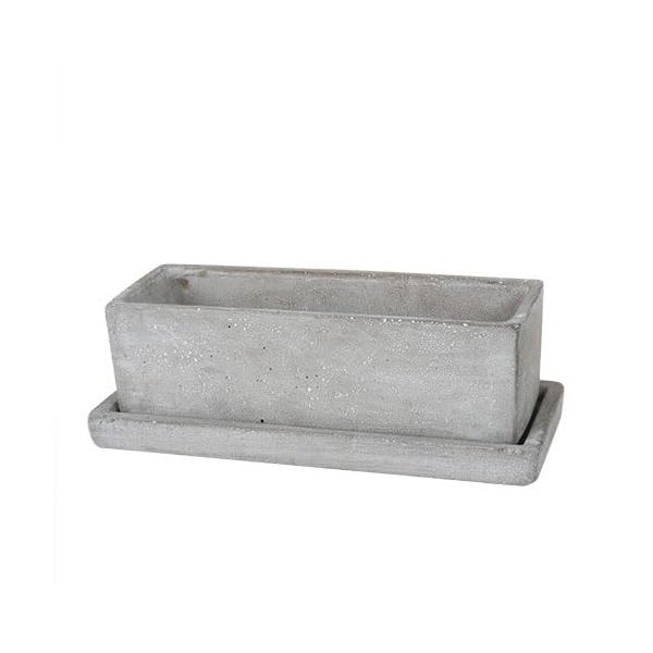 ダルトン(Dulton) 園芸用品 ソリッド プランター レクタングル プレーン Lサイズ SOLID PLANTER RECTANGLE PL