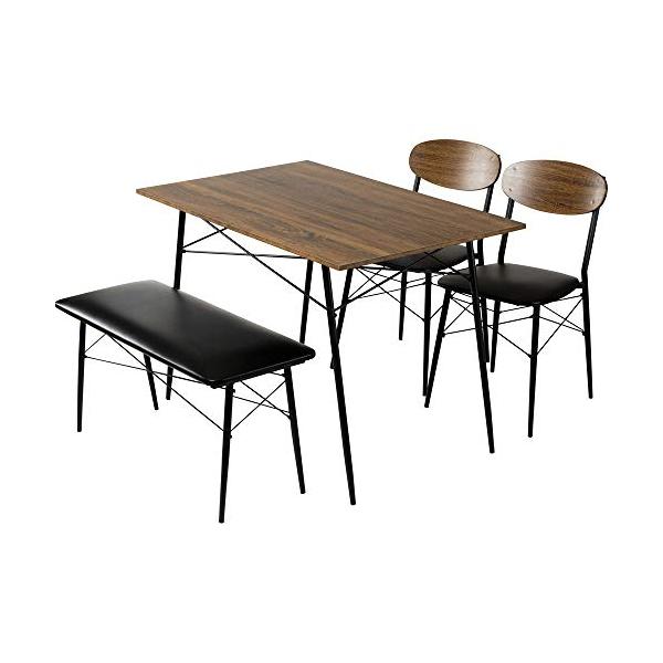 4点セット】アイリスプラザ ダイニング セット スチール(テーブル×1