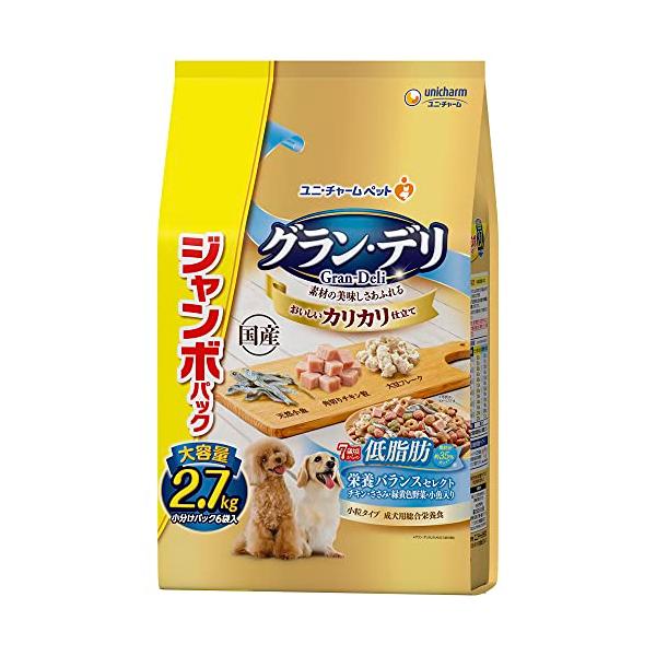 他サイト： グラン・デリ 【ジャンボパック】グランデリ ドッグフード ドライ カリカリ仕立て シニア 7歳頃からの低脂肪 栄養バランスセレクト 脂肪分約35の商品画像