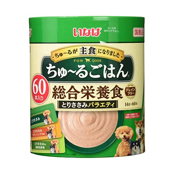 ※在庫わずか※ ちゅーる とりささみバラエティ いなばちゅ〜る 60本 いなば ちゅ~るごはん60本(紙管)とりささみバラエティ : Kokochie