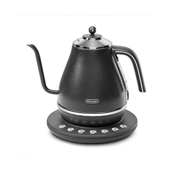 デロンギ(DeLonghi)電気ケトル アイコナ カフェ グレー 温度設定