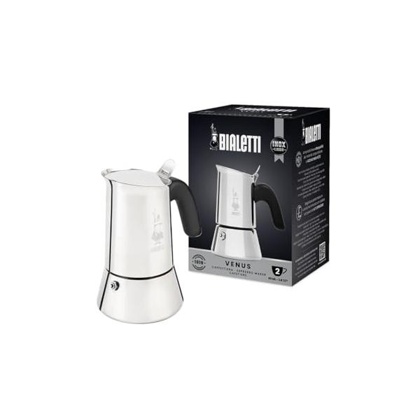 ビアレッティ ステンレス製 マキネッタ ヴィーナス前身モデル イタリア製 Bialetti (ビアレッティ) ヴィーナス 2カップ用 ステンレスモデル 直火
