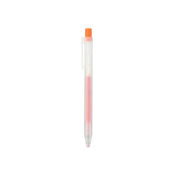 無印良品 さらさら描けるゲルインキボールペン ノック式 オレンジ 0.5mm NBA45A8A