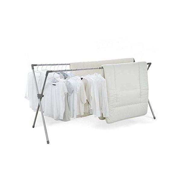 シングルバー(布団4枚)・シルバー 133~225cmタイプ CSX-230・・Size:133~225cmタイプ・布団なら4枚、バスタオルなら6枚まで干せる大容量。・少しだけ干したいときは縮めてコンパクトに。ひとり分のお布団を干すのにも丁...