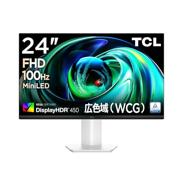 TCL Mini LED モニター 24インチ 24G54 FHD 広色域 液晶 非光沢