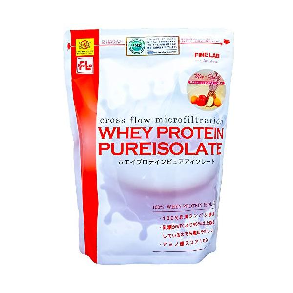 他サイト： ファインラボ ホエイプロテイン ピュアアイソレート 1kg ミックスフルーツ風味の商品画像