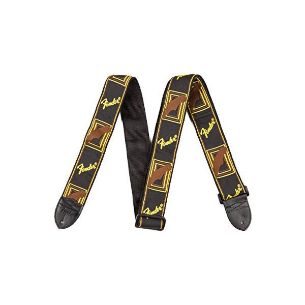 Fender ストラップ FenderR 2 Monogrammed Strap Black/Yellow