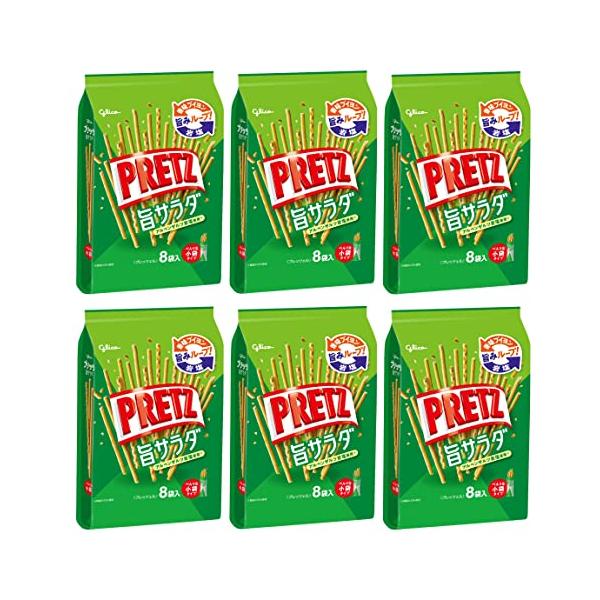 他サイト： 江崎グリコ 【プリッツ大袋】(旨サラダ) 8袋×6個 スナック スナック菓子 プレッツェル お菓子 おかし おやつ 個包装の商品画像