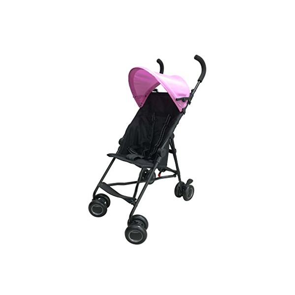 他サイト： エンドー COOL KIDS CKバギー BKシリーズ ブラック×ピンク アルミ製軽量タイプのベビーバギーの商品画像