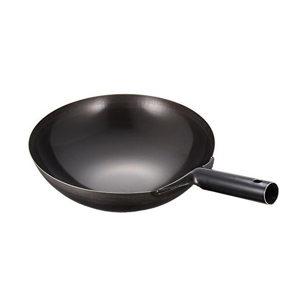 他サイト： 遠藤商事 TKG 中華鍋 北京鍋 30cm 共柄 片手 サイズ:φ300×深さ100mm 重量:1200g 材質:鉄 中華料理の定番 強火で一気の商品画像
