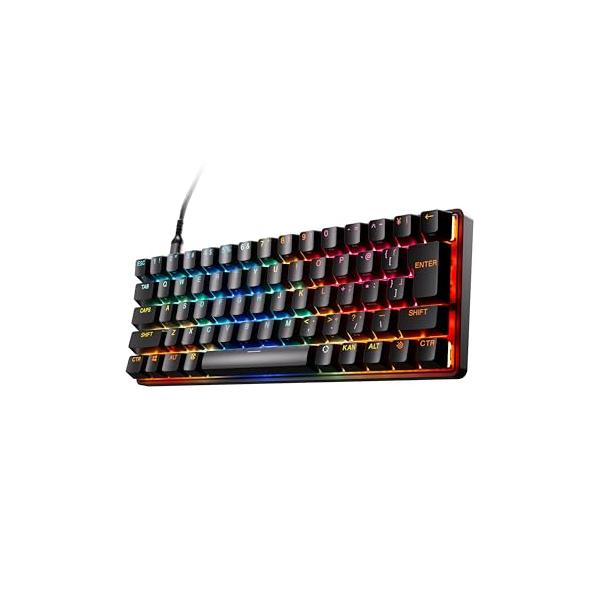 Steelseries ラピッドトリガー 搭載 ゲーミングキーボード ミニサイズ SteelSeries ラピッドタップ ラピッドトリガー 搭載 ゲーミング