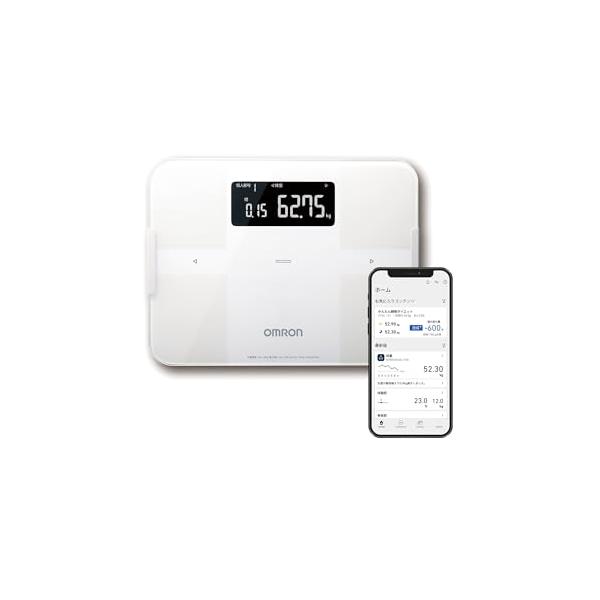 オムロン 体重 体組成計 カラダスキャン ホワイト KRD-603T2-W スマホ