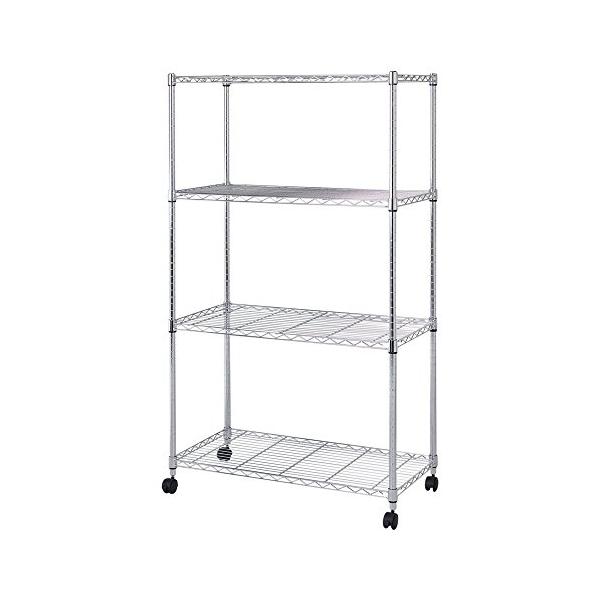 他サイト： ドウシシャ ルミナス互換 メタルルミナスラック 幅90 4段 スチールラック 収納棚 幅90×奥行46×高さ155cm 全体耐荷重320kg 頑の商品画像