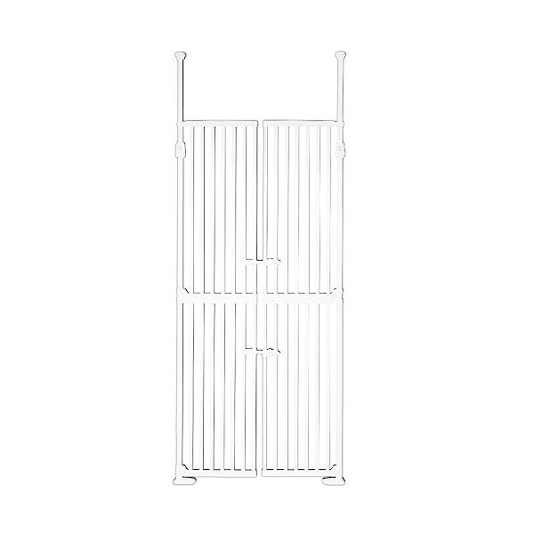 ペットゲート 猫 飛び出し防止 ハイタイプ ホワイト 1271107004 Amazon.co.jp: アイリスプラザ ペットゲート 猫 ゲート 飛び出し