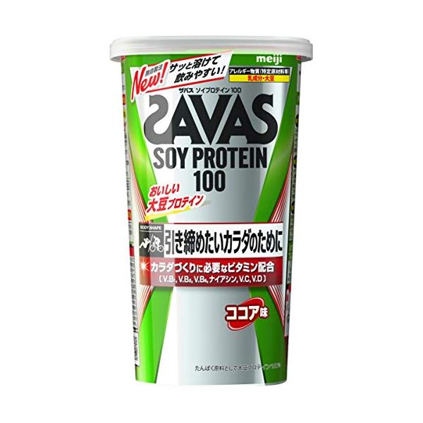 SAVAS - 明治 ザバス　ソイプロテイン100 ココア味　2,100g × 4個セット Amazon | 【複数パックセット】明治 ザバス(SAVAS) ソイ