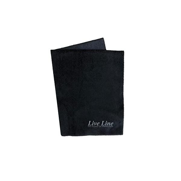 他サイト： LiveLine ライブライン 高品質ワイピングクロス ブラック LWC1800BKの商品画像