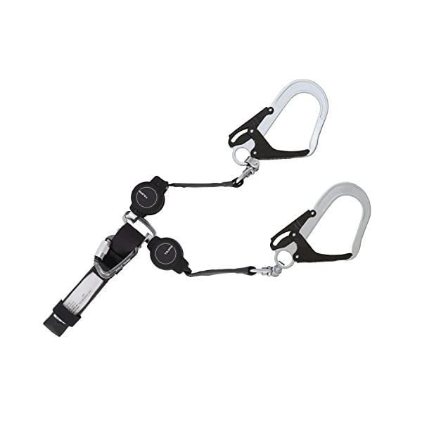 タジマ 新規格安全帯 フルハーネス用ダブルランヤード 常時巻取