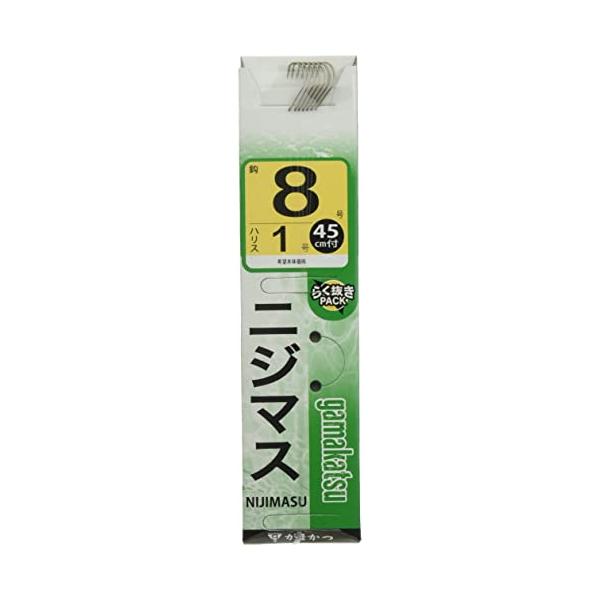 がまかつ(Gamakatsu) 糸付 ニジマス(茶) 8号-ハリス1. 11033-8-1-07