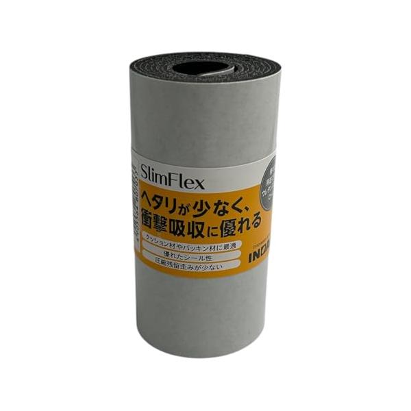 イノアック ポロンスポンジロール 1.5tX100mmX1M テープ付き 黒 L32-1.5100MT