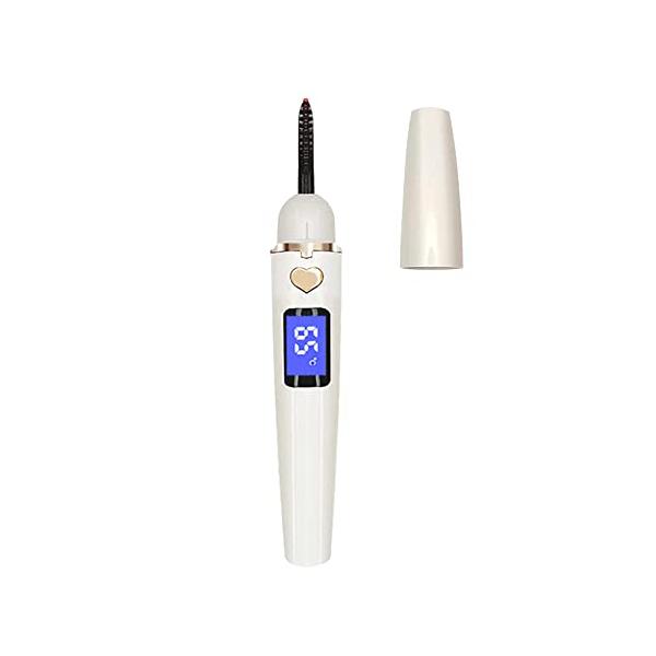 Usb 充電 式・White  qc-0072・【4段階温度調節可能】 65℃→75℃→85℃→95℃の4段階の温度があります。65℃：柔らかいまつげやつけまつげに適します。75℃：通常のまつげに適します。85℃：やや硬いまつげに適します。...