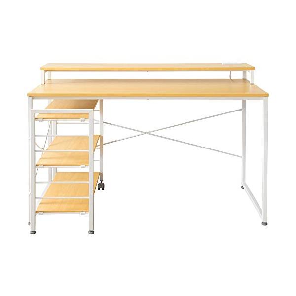 他サイト： アイリスプラザ パソコンデスク ラック付き PC オフィス 省スペース おしゃれ 収納 ワークデスク 書斎 学習机 幅120cm RTID-120の商品画像
