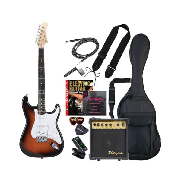 PhotoGenic エレキギター 初心者入門エントリーセット STタイプ ST-180