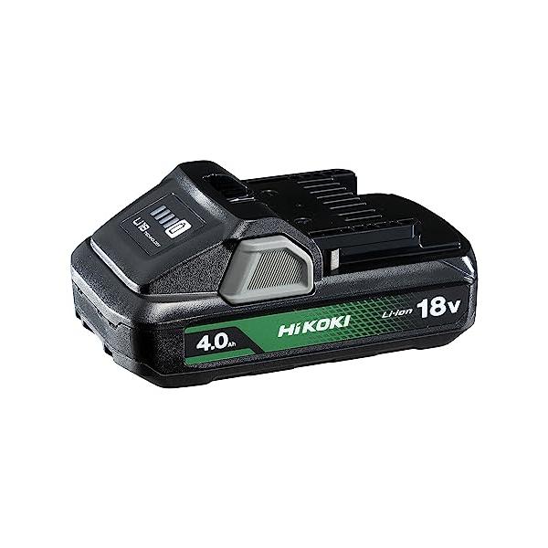 HiKOKI(ハイコーキ) 18V 4.0Ah 薄型リチウムイオン電池 残量表示ランプ付 BSL1840M 0037-8677
