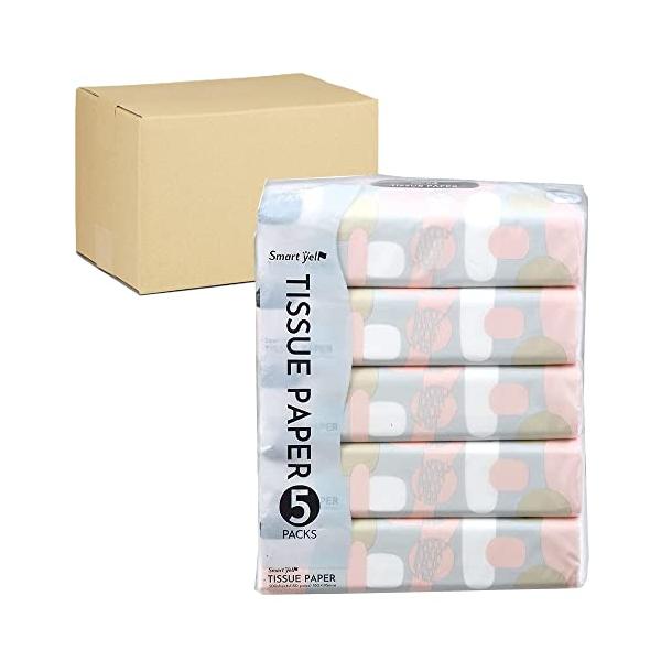 他サイト： 【18個セット】アイリスプラザ ティッシュペーパー 5パック ティッシュ 300枚×5袋×18セット 伊藤忠紙パルプ スマートエールの商品画像