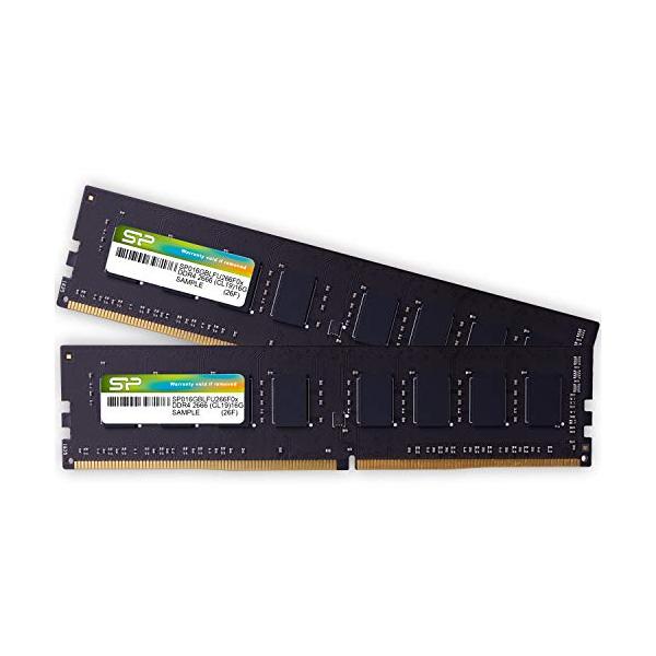 他サイト： シリコンパワー デスクトップPC用 メモリ DDR4 3200 PC4-25600 16GB x 2枚 (32GB) 288Pin 1.2V Cの商品画像