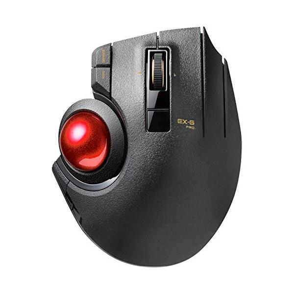 他サイト： エレコム マウス 有線/ワイヤレス/Bluetooth トラックボール親指 8ボタン チルト機能 ブラック M-XPT1MRXBKの商品画像