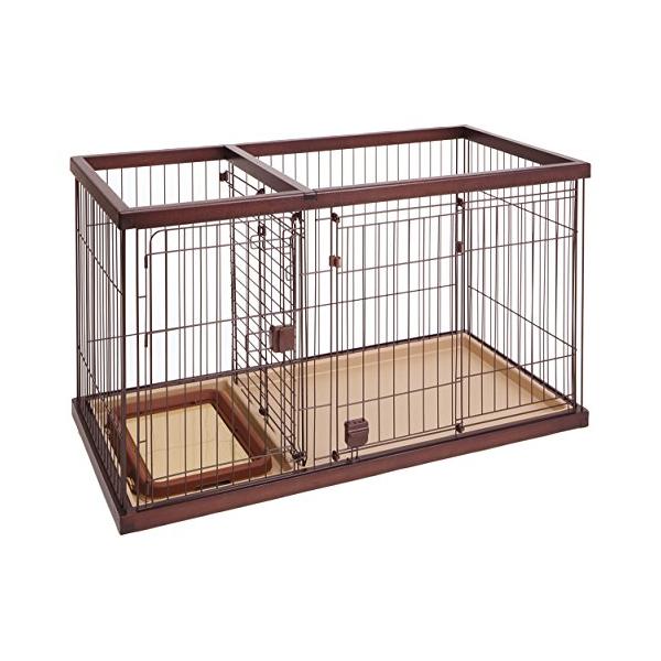 他サイト： ペティオ (Petio) トイレのしつけが出来る ドッグルームサークル ブラウン レギュラーの商品画像