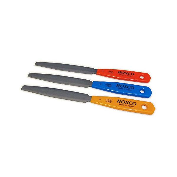 HOSCO Luthiers Tools ナット溝切りヤスリ 3本組 エレキギター用