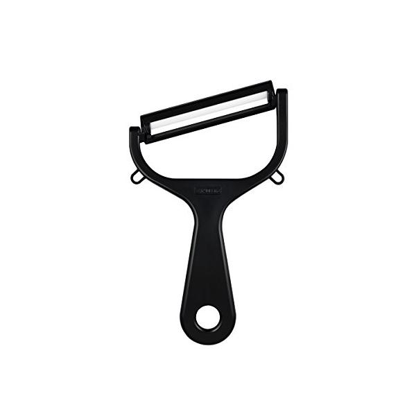 京セラ セラミック キャベツ せん切り ピーラー サビない お手入れ簡単 皮むき器 ブラック ワイド刃タイプ 軽く鋭い使い心地 切れ味が続く 金