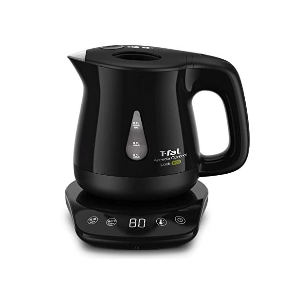 他サイト： ティファール 電気ケトル 0.8L 温度調節 8段階 転倒お湯もれロック 「アプレシア ロック コントロール エコ ブラック」 省スチーム設計の商品画像