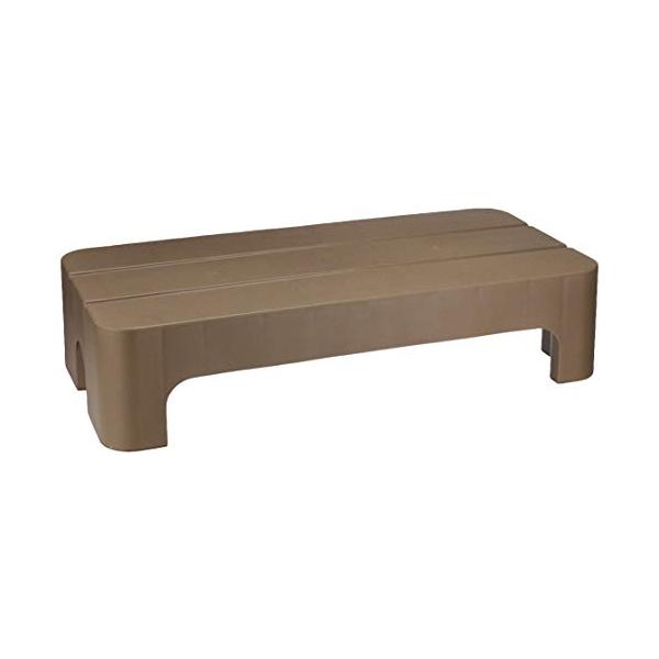 他サイト： パール金属 踏み台 マルチステップワイド ロータイプ ブラウン 日本製 (約)幅590×奥行280×高さ140mm HB-3071の商品画像