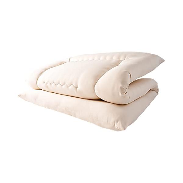 他サイト： アイリスプラザ 丸ごと洗える敷き布団 日本製 らくらく持ち運び 軽量3.1kg ヘタりにくい×程よい寝心地 厚み約9cm 抗菌防臭 防ダニ シンの商品画像