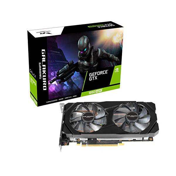 NVIDIA GTX1660 GALAKURO デュアルファングラフィックボード 玄人志向 NVIDIA GeForce GTX 1660Super 搭載 グラフィックボード 6GB