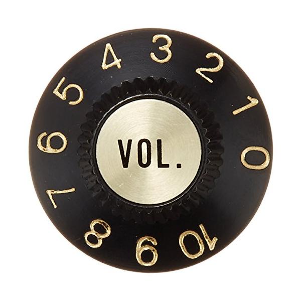 他サイト： SCUD ハットノブ、メタルトップ、ボリューム、ミリサイズ ブラック/ゴールドキャップ KG-260Vの商品画像