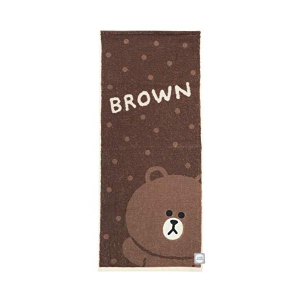 丸眞 フェイスタオル LINE FRIENDS ラインフレンズ ハローブラウン 綿