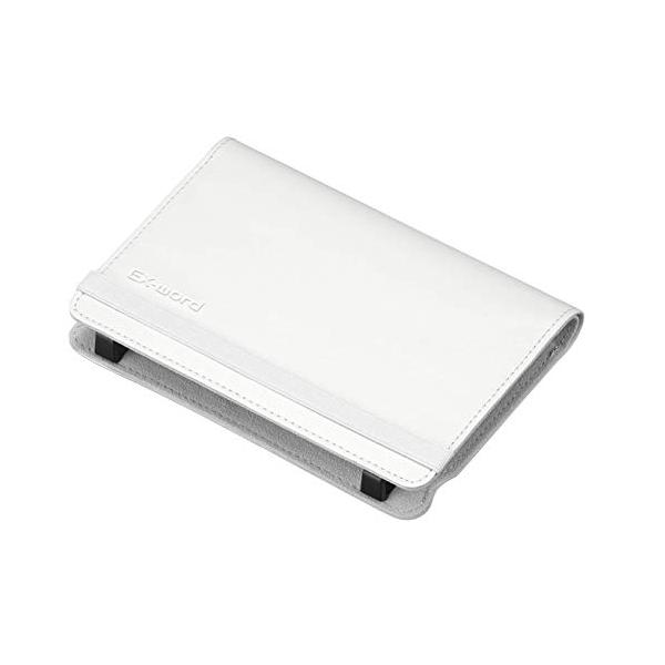 カシオ 電子辞書 エクスワード専用 純正ケース ブックカバータイプ XD-CC2305WE ホワイト qqffhab カシオ 純正 EX-word 電子辞書用ケース ブックカバータイプ