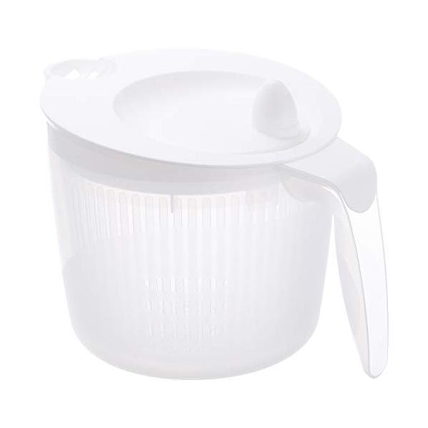 水切り・  C-4698・・PatternName:サラダ スピナーグリップ式・サイズ(約):幅225×奥行170×高さ165mm・本体重量(約):350g・材質:ポリプロピレン(耐熱温度120度)・原産国:日本