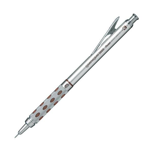 値下げ中 クラフトA シャープペンシルⅢ栃 グラフギア1000 s20 ぺんてる シャープペン グラフギア1000 PG1013 0.3mm シルバー