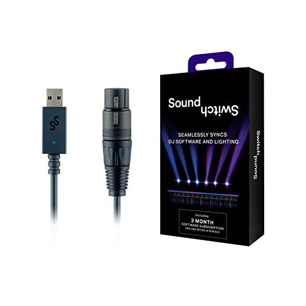 ・  DMXMICROINTERFACE・・PatternName:DMXインターフェース・【シンプルなセッティングを実現】1つのDMXユニバースに対応のSoundSwitch Lighting Software専用USB-DMX XLRイ...