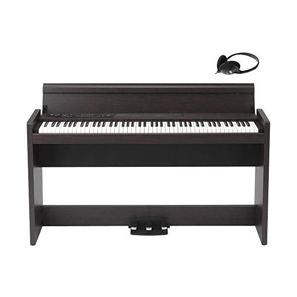 他サイト： KORG コルグ 電子ピアノ 88鍵盤 LP380 USB ローズウッド 温かみを感じる木製 純正ヘッドフォンとペダルが付属の商品画像