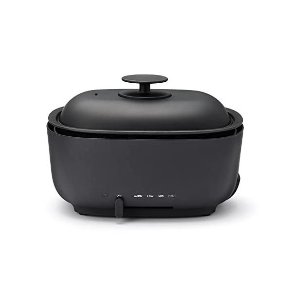 無印良品 深型ホットプレート 黒 MJ-HPFK1 44821893 plusa-main_plusad558662393